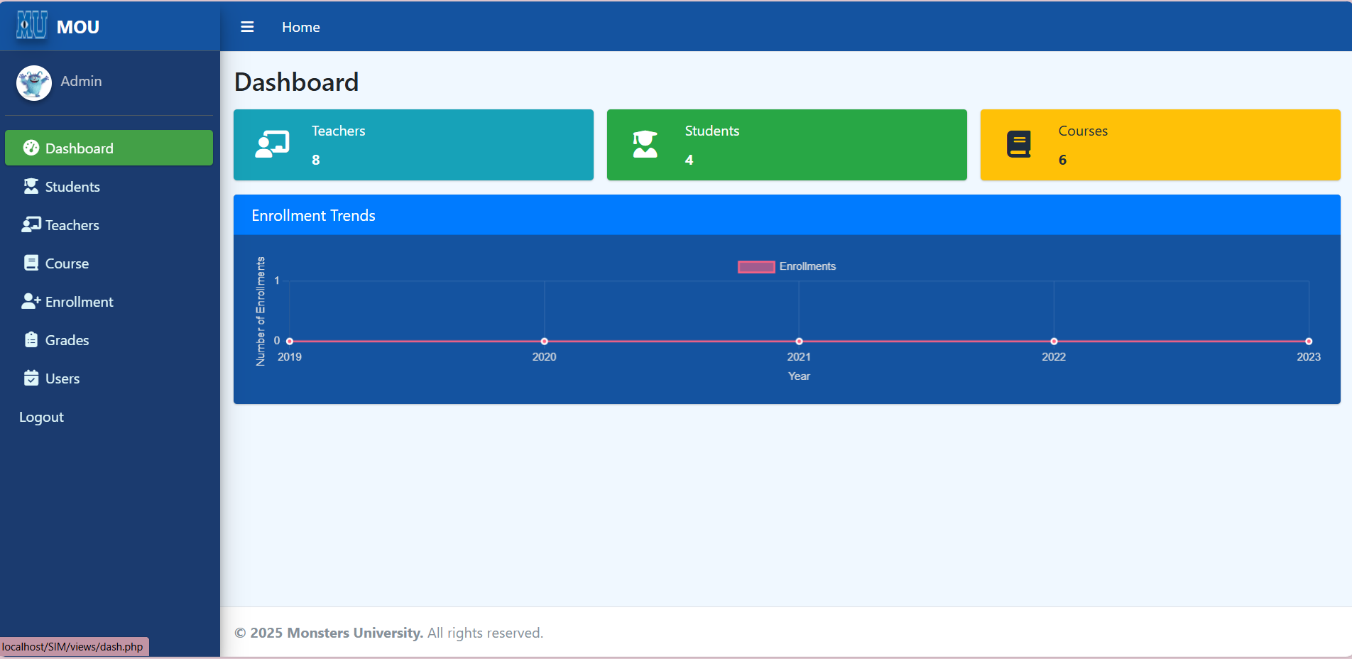Student Portal (PHP + MySQL)